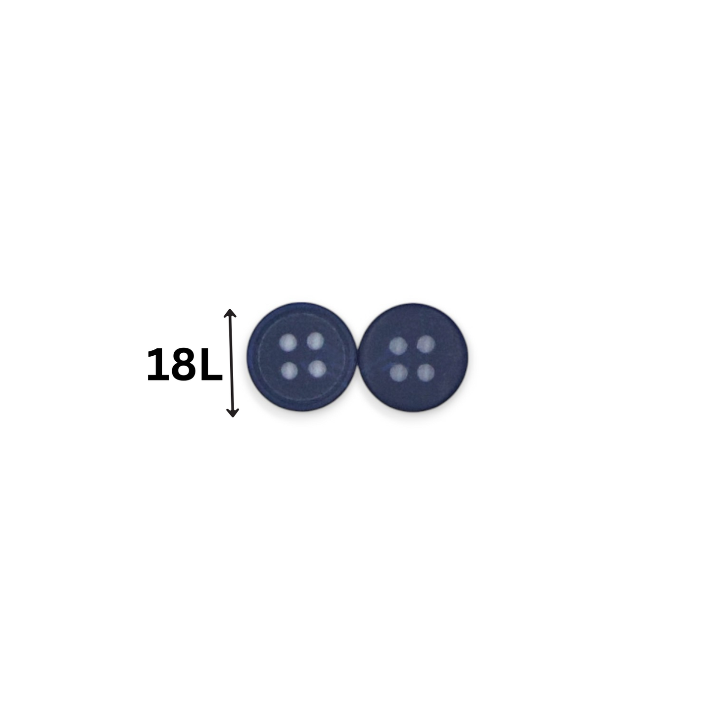 Round Rim 4 Hole Dark Blue Colour Fancy Shirt Buttons