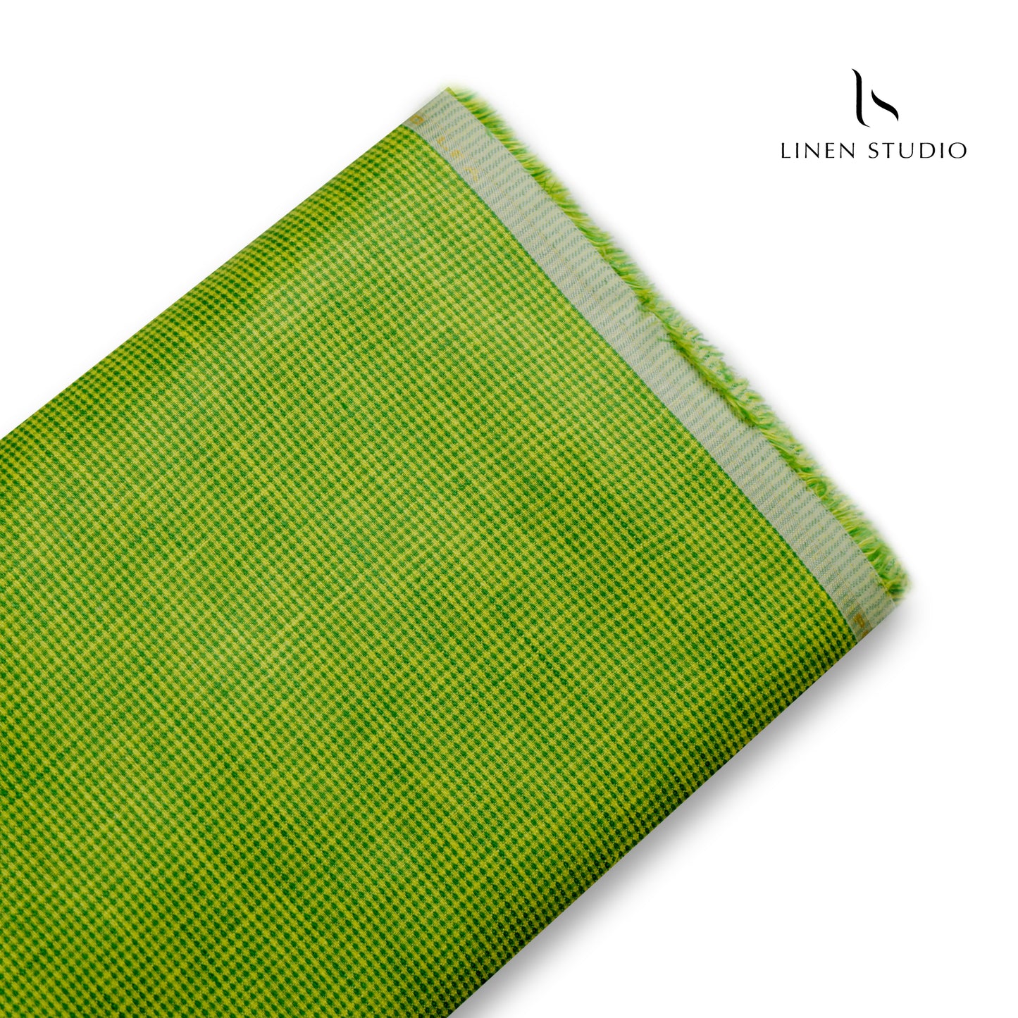 60 Lea European Linen Textured Shirting - Green (30% SALE)
