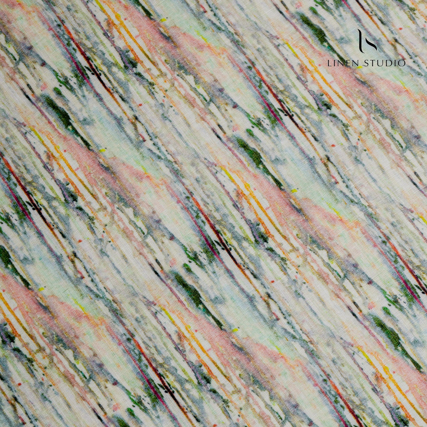 60 Lea Digital Printed Irish Linen Shirting - 0857 (30% SALE)