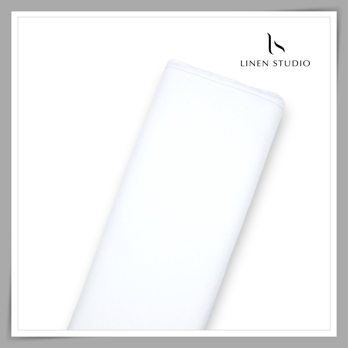 Linen Club 30 Lea Pure Linen Suiting Fabric W/O SEL - Bright White (30% SALE) (NEW) (Most Selling)
