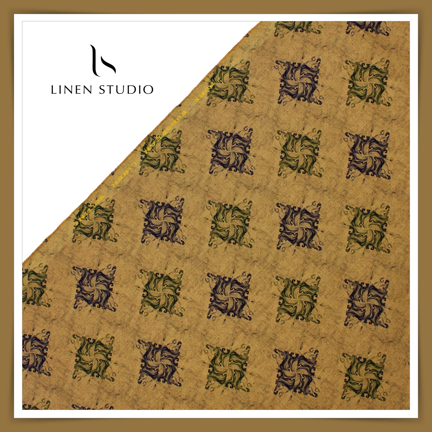 Digital Printed Premium Linen - Jacket Fabric (thick) - Linen Studio