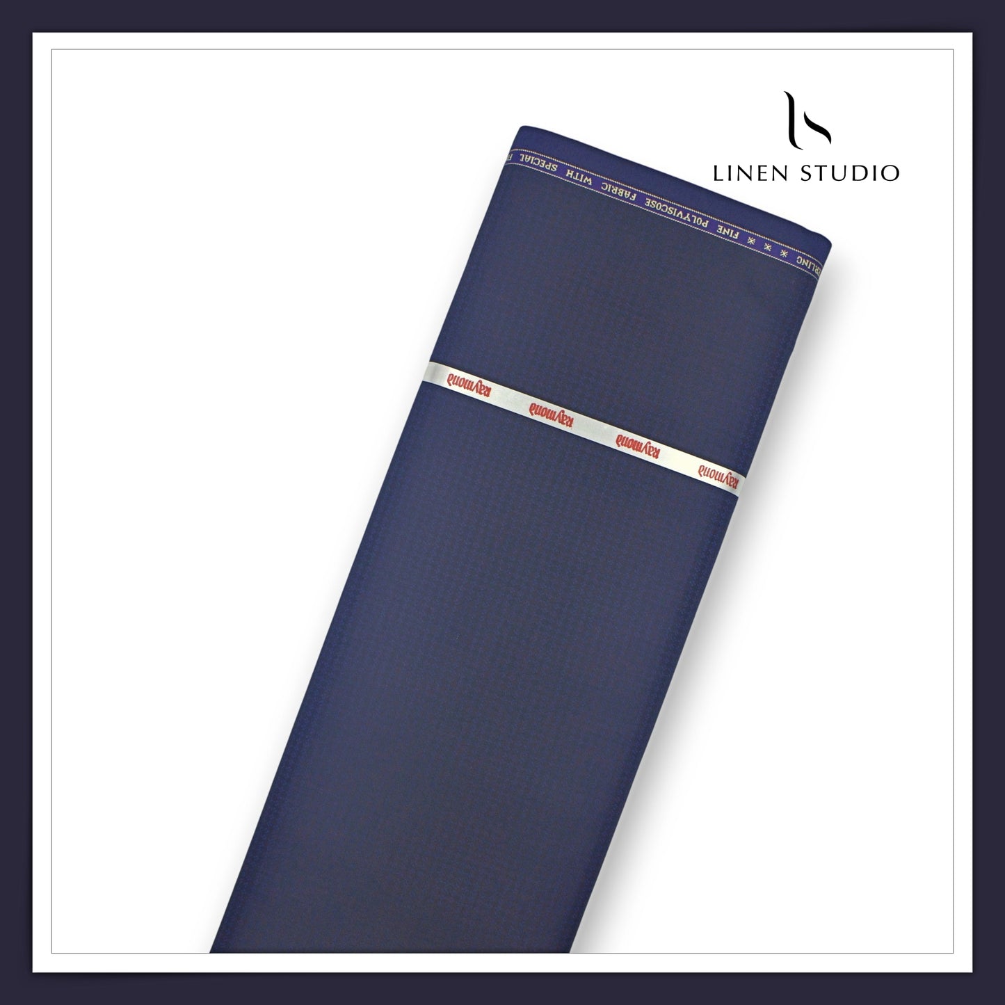 Raymond Fine PolyViscose Wrinkle Free Suiting - Dobby Blue (NEW) (Zoom In)