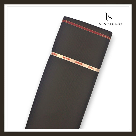 Raymond Fine PolyViscose Wrinkle Free Suiting - Dobby Birch Brown (NEW) (Zoom In)