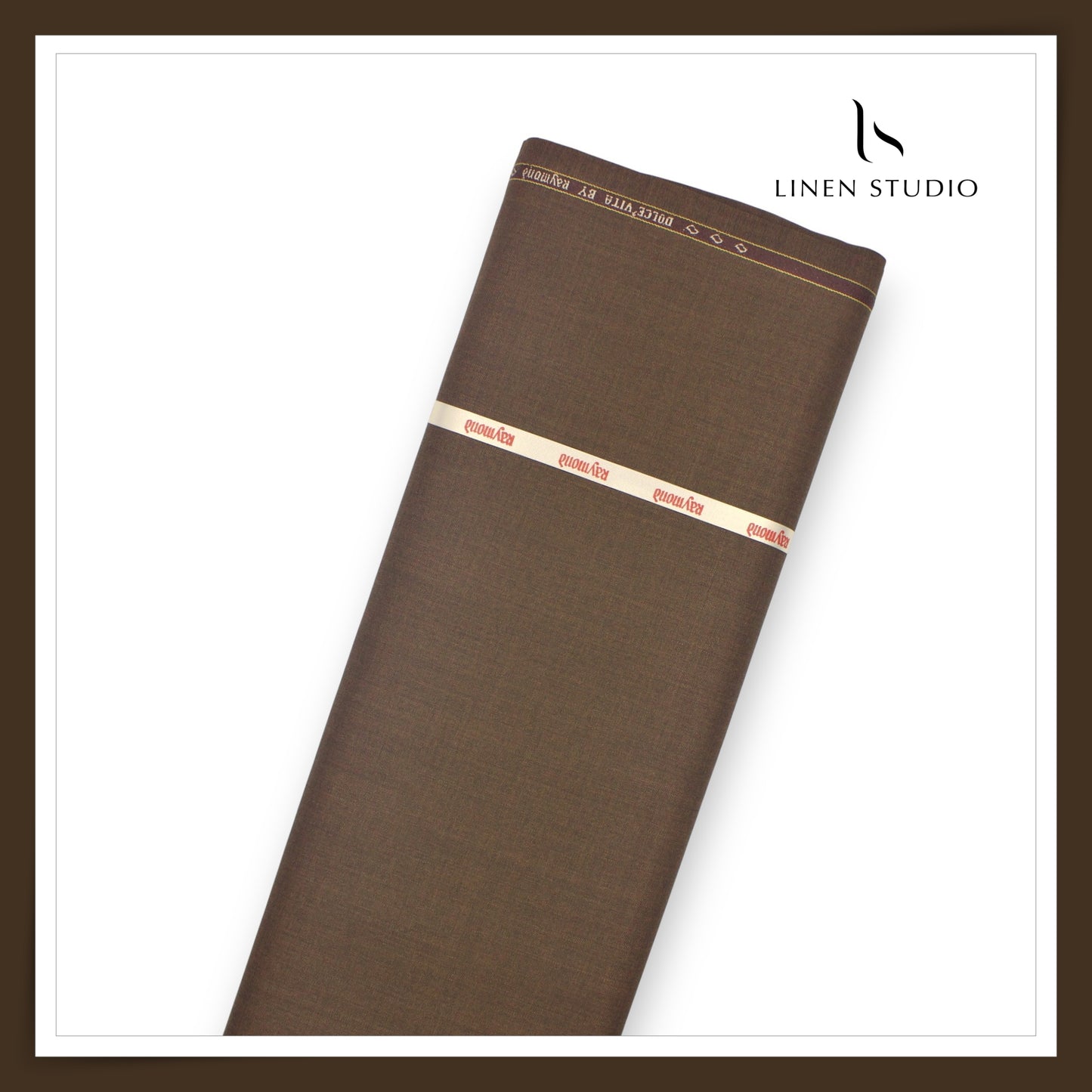 Raymond Poly Wool Wrinkle Free Suiting - Dusty Brown (NEW)