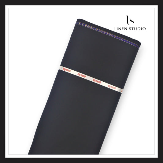 Raymond PolyViscose Spandex Wrinkle Free Suiting - Purplish Blue (NEW) (Darkest)