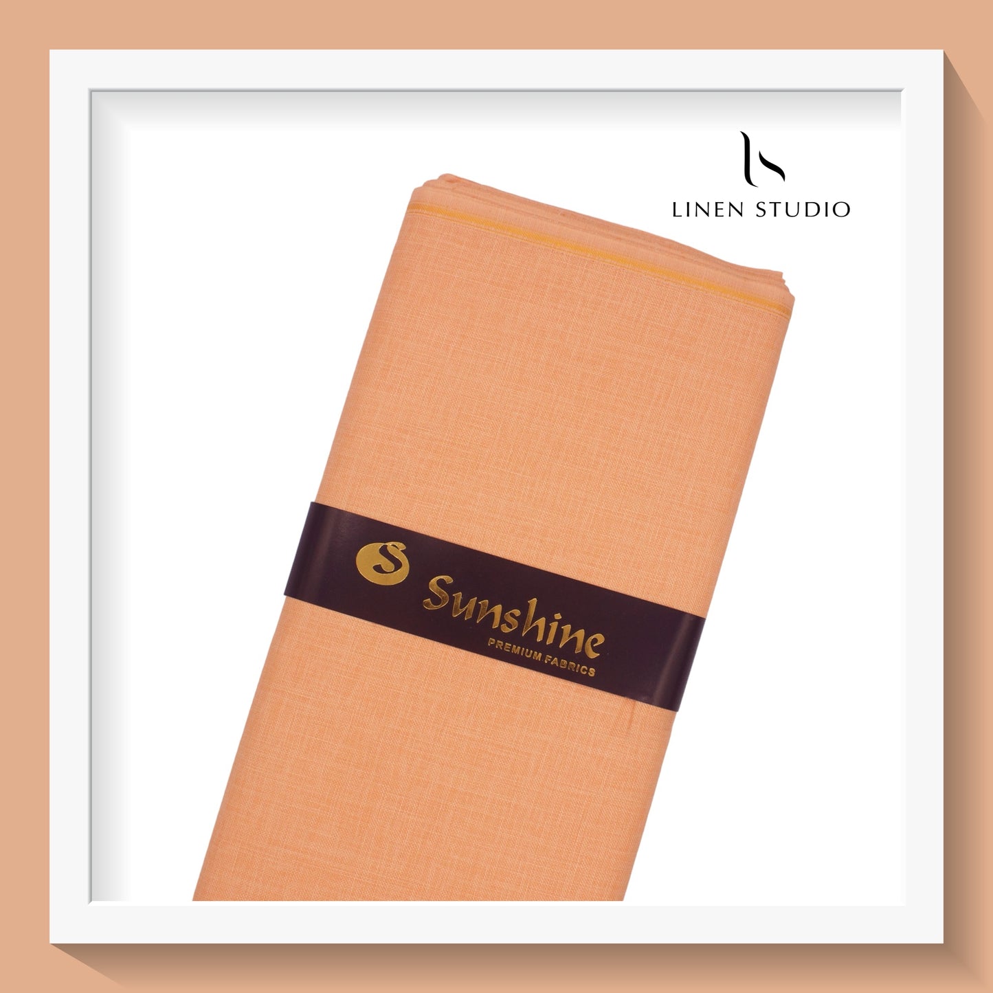 Linen look Remi - Orange - Linen Studio