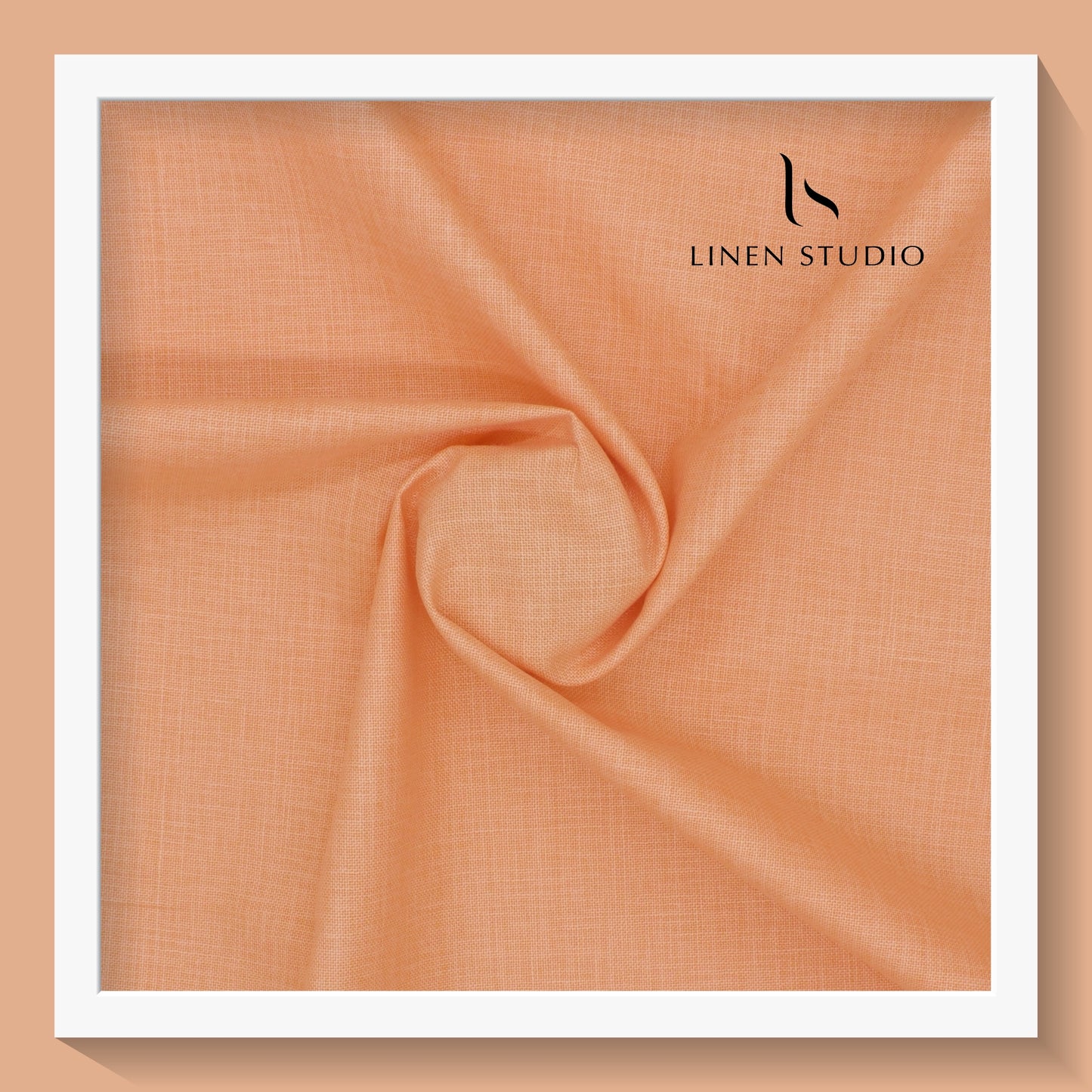 Linen look Remi - Orange - Linen Studio