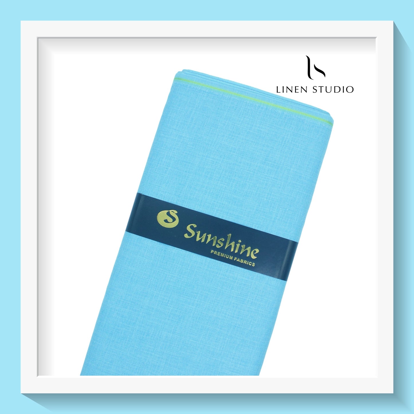 Linen look Remi - Blue - Linen Studio