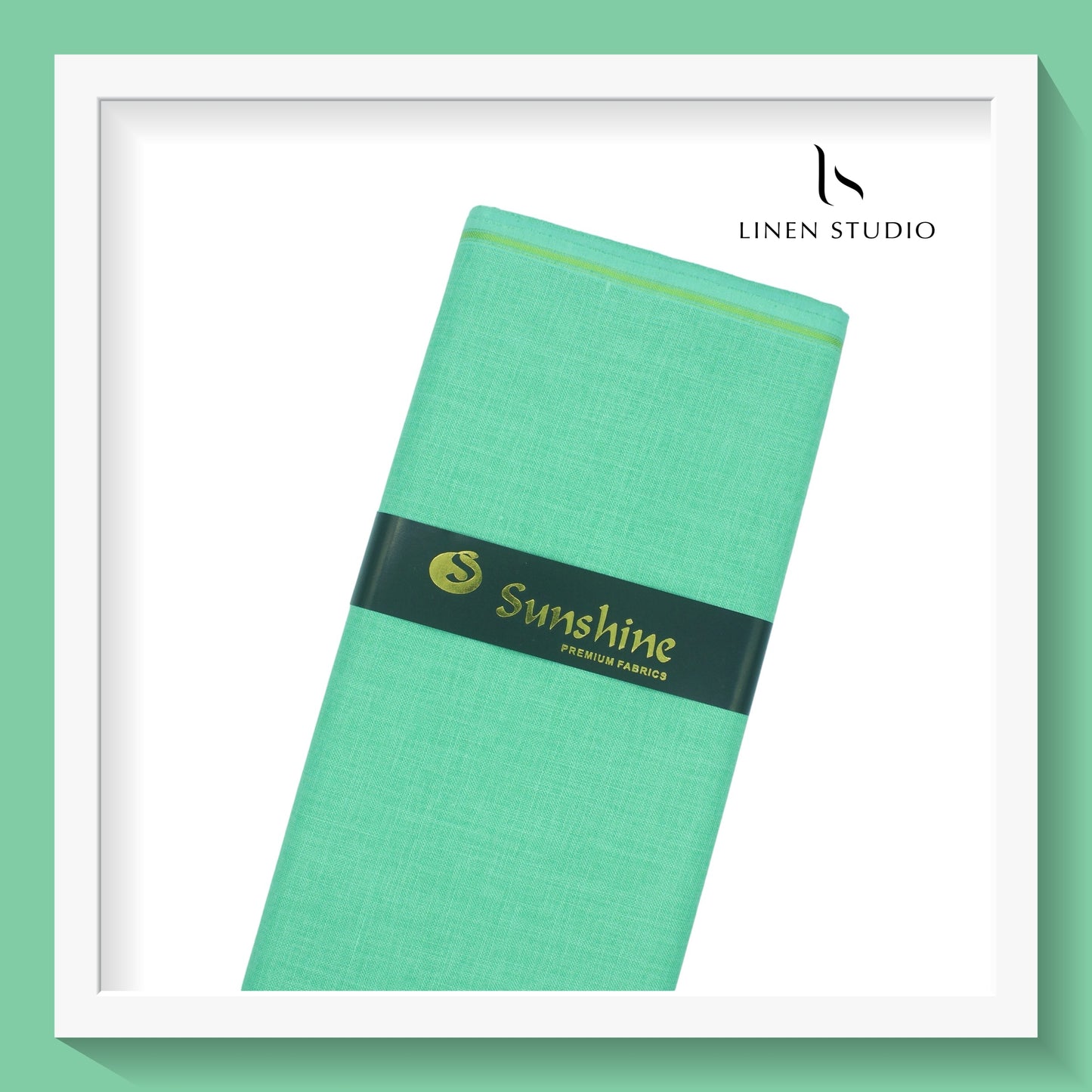 Linen look Remi - Green - Linen Studio