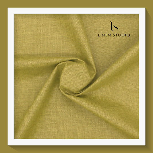 Linen look Remi - Greenish Yellow - Linen Studio