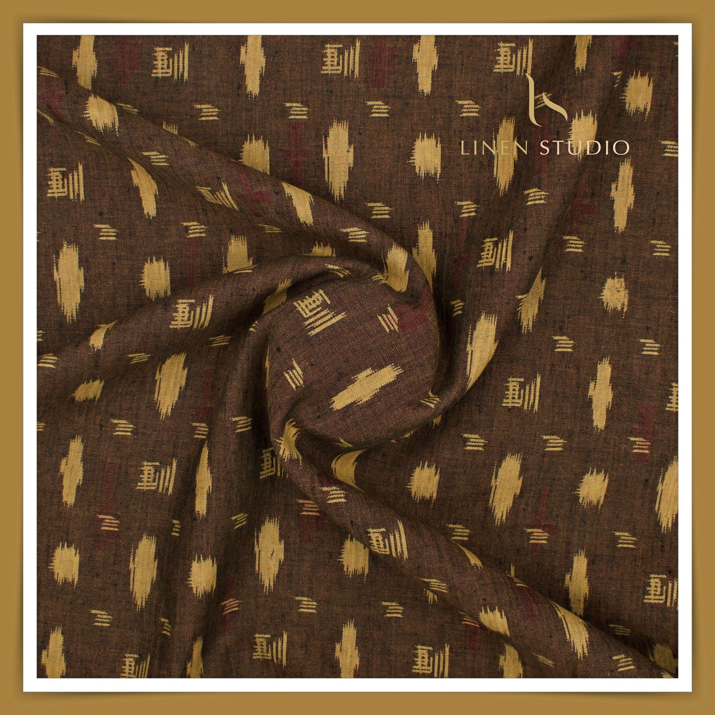 60 Lea Printed Linen Shirting by Burgoyne -