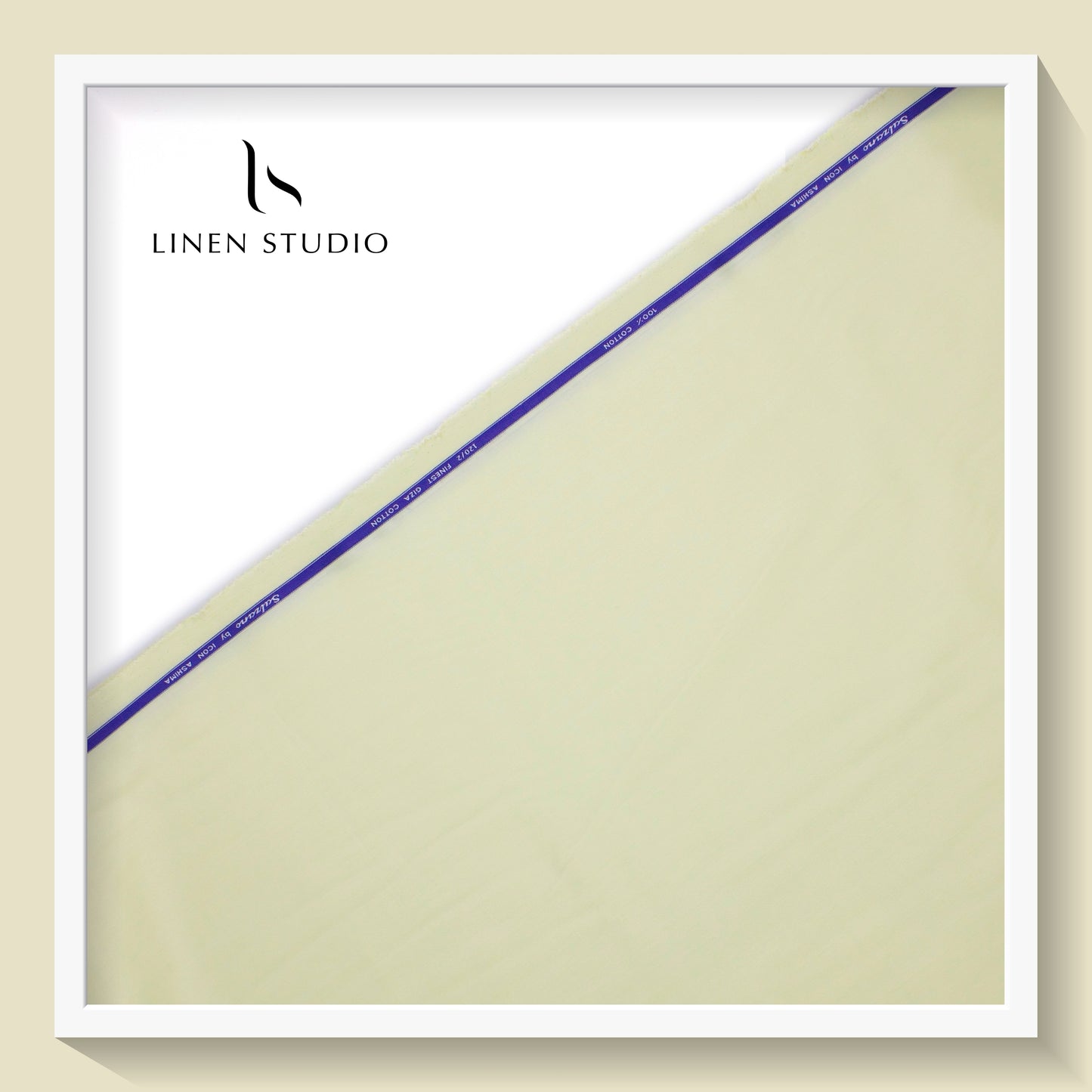 120/2 count Finest Giza Cotton - Yellow - Linen Studio