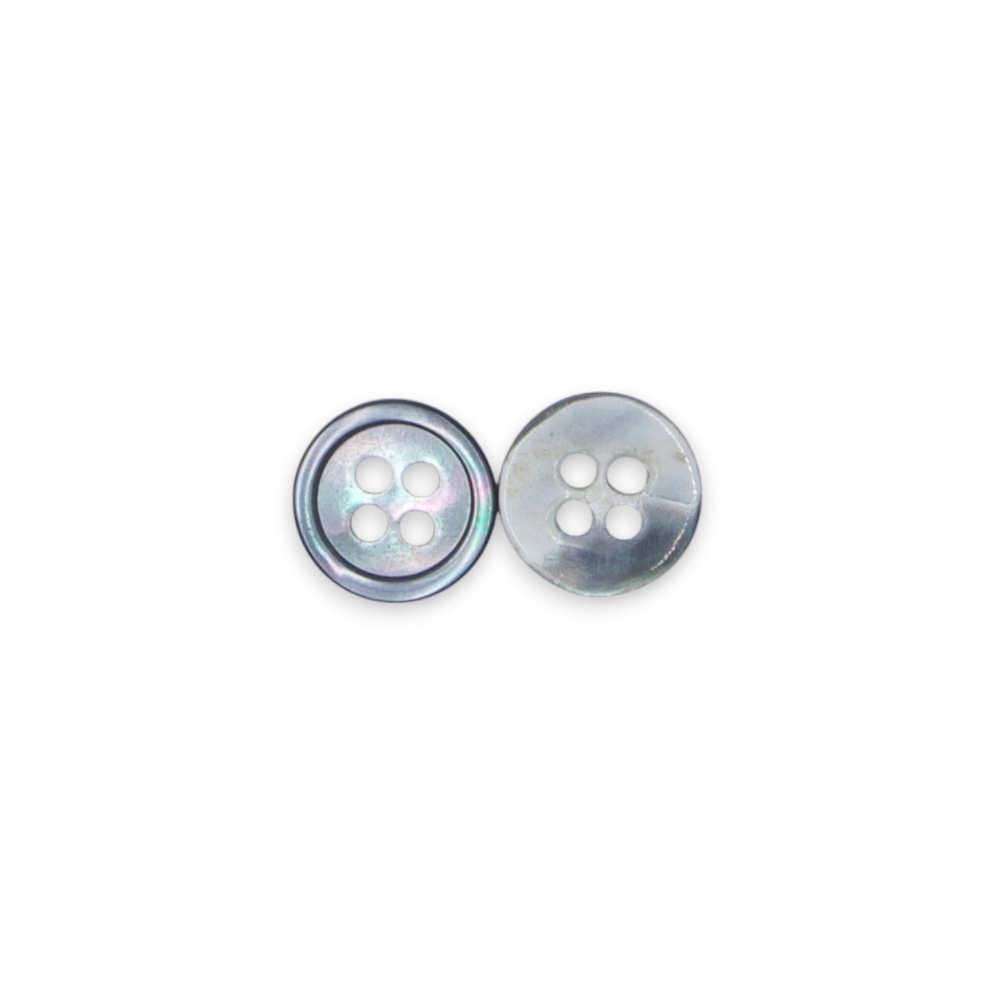 Round Rim 4 Hole Grey Marble Colour Fancy Shirt Buttons