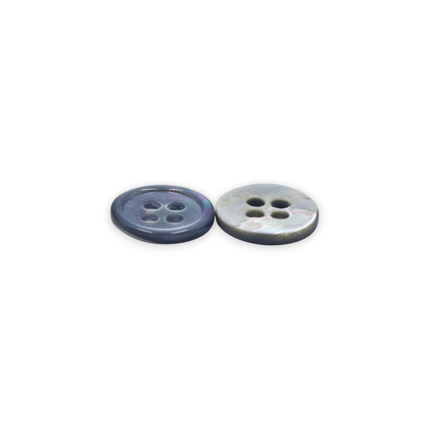 Round Rim 4 Hole Grey Marble Colour Fancy Shirt Buttons