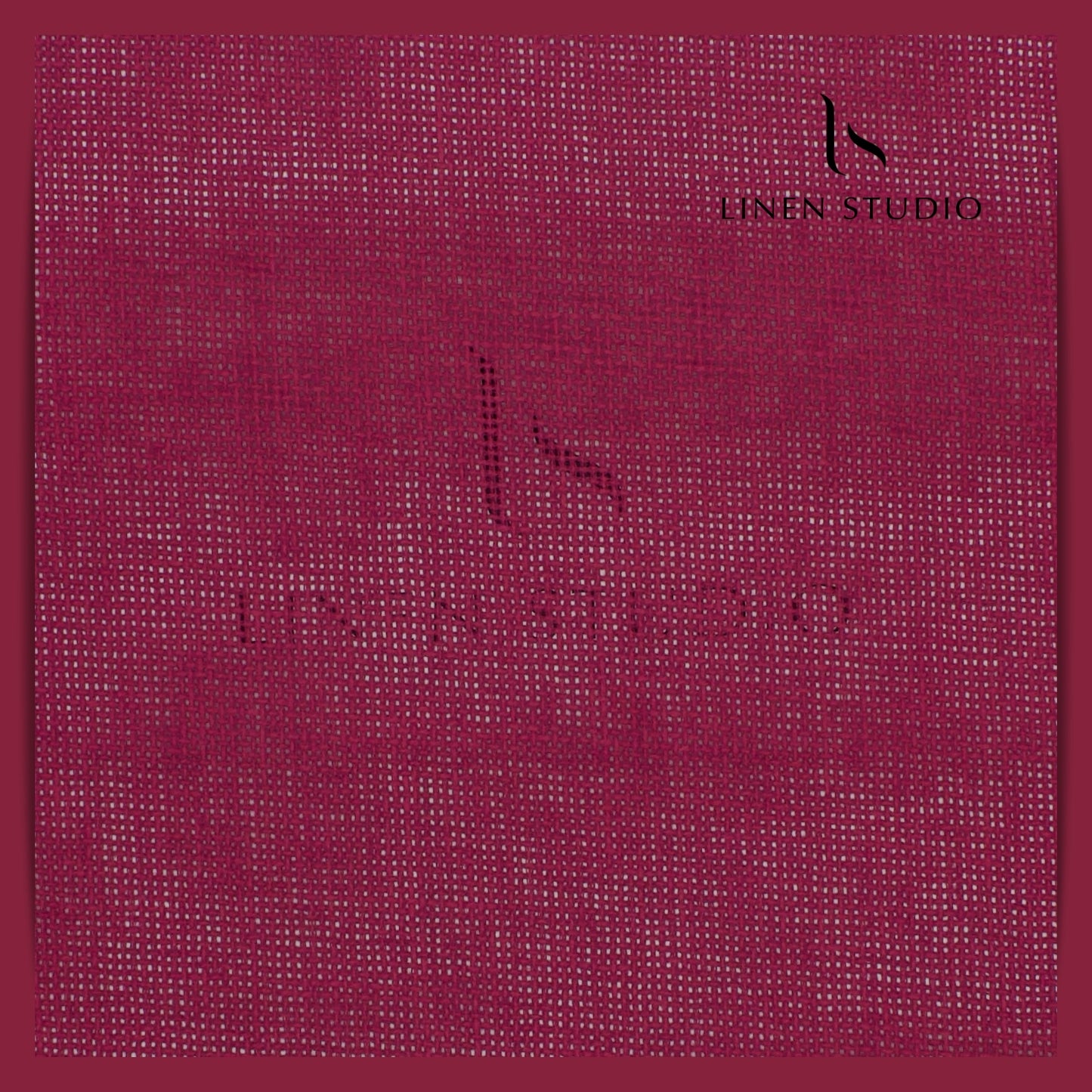Jute PV fabric - Ruby - Linen Studio