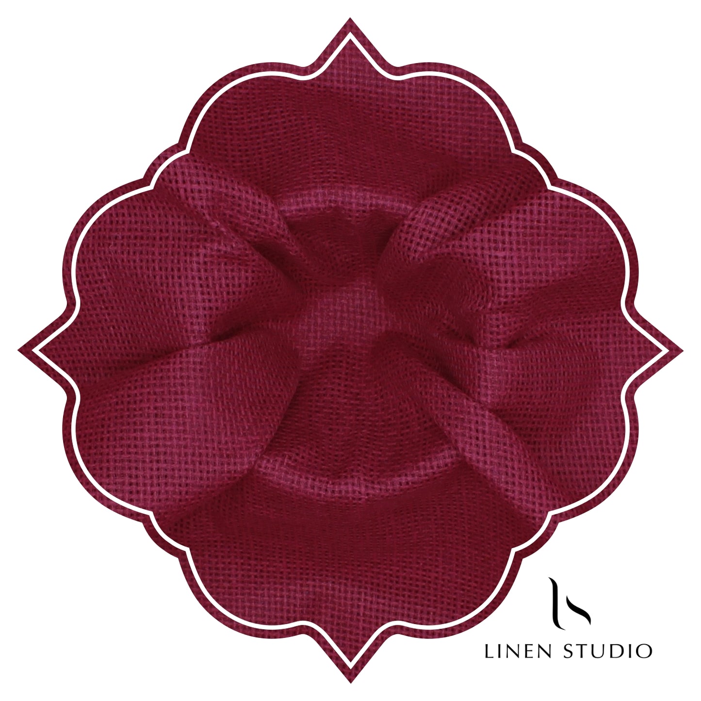 Jute PV fabric - Ruby - Linen Studio