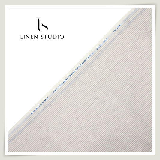 80 Lea Premium Shirting by Burgoyne - Classy Perfect Natural Stripes (NEW)