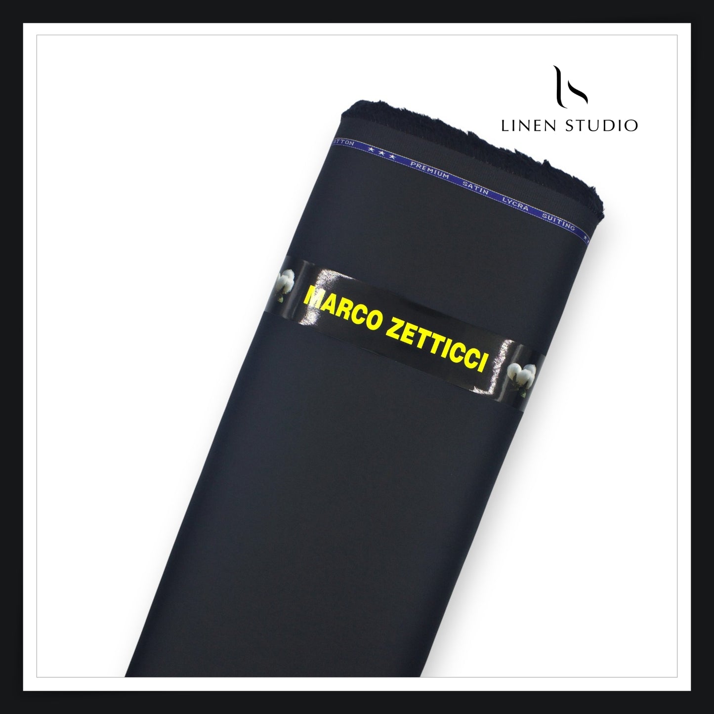 Premium Giza Cotton Satin Lycra Suiting - Galaxy Grey (98% Cotton 2% Lycra) (NEW)