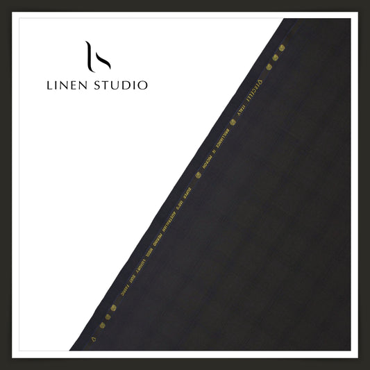 Super 150's Australian Merino Wool by Vercelli - Elephant Grey Checks (NEW)