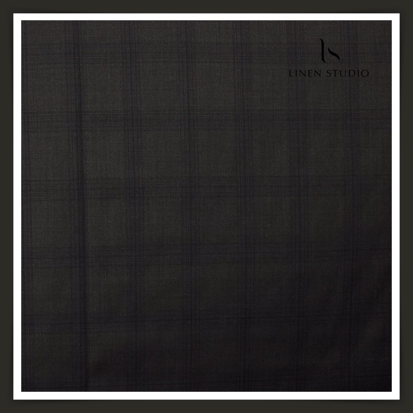 Super 150's Australian Merino Wool by Vercelli - Elephant Grey Checks (NEW)