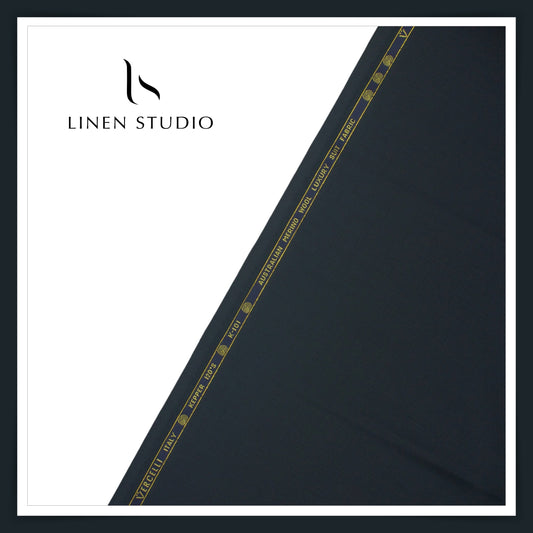 Super 120's Australian Merino Wool by Vercelli - Tealish Blue (NEW)