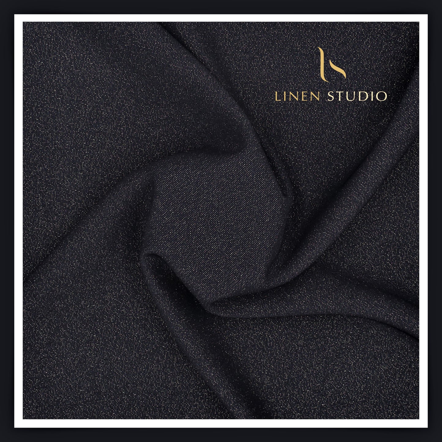 100% Acetate Suiting by Vercelli - Glittery Navy Blue (Perfect Blazer)