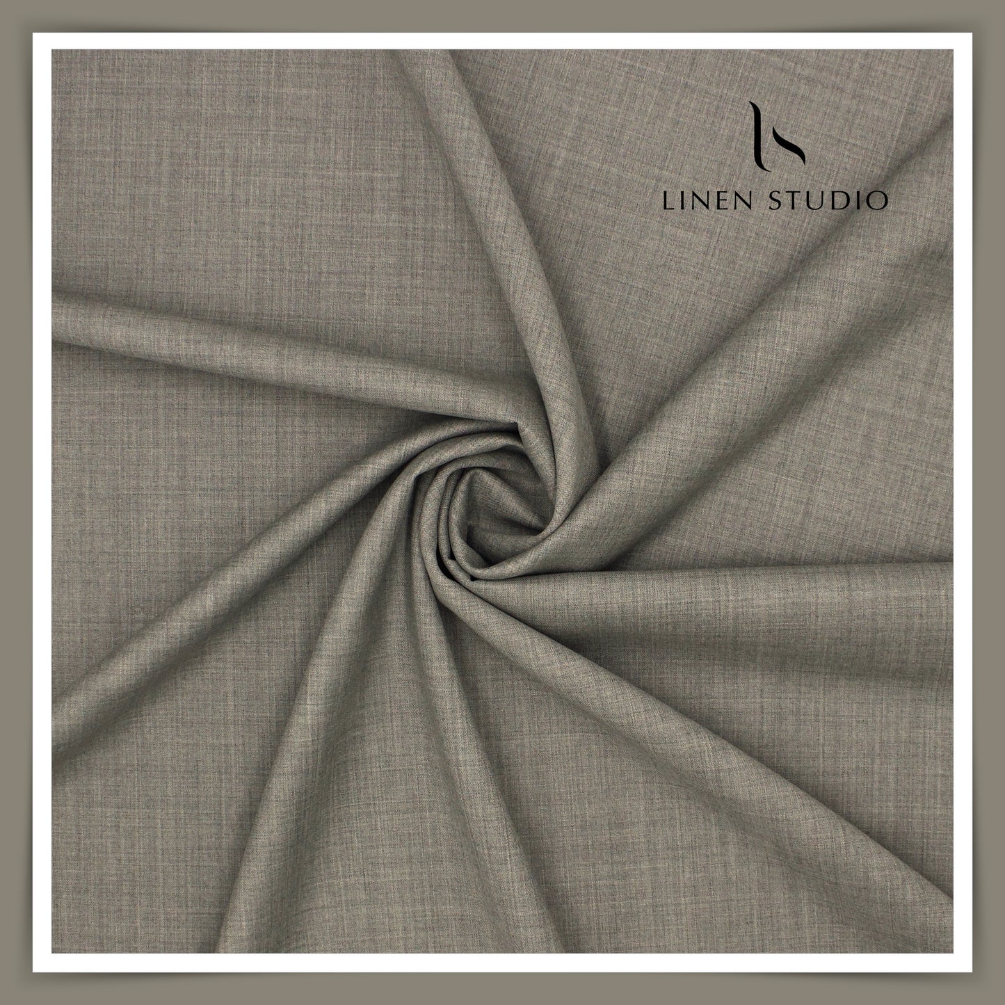 Super 150's Australian Merino Wool by Vercelli - Grey - Linen Studio