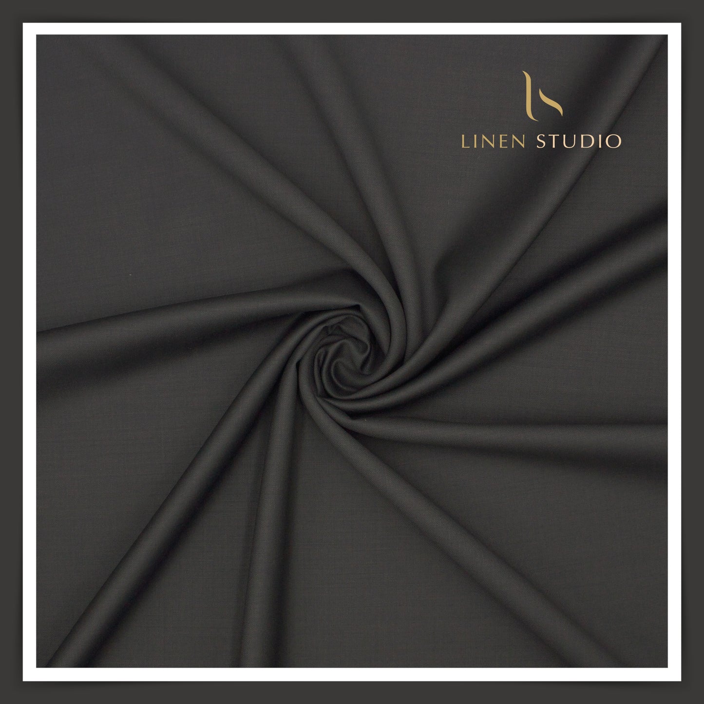 Super 120's Australian Merino Wool by Vercelli - Pebble Grey - Linen Studio