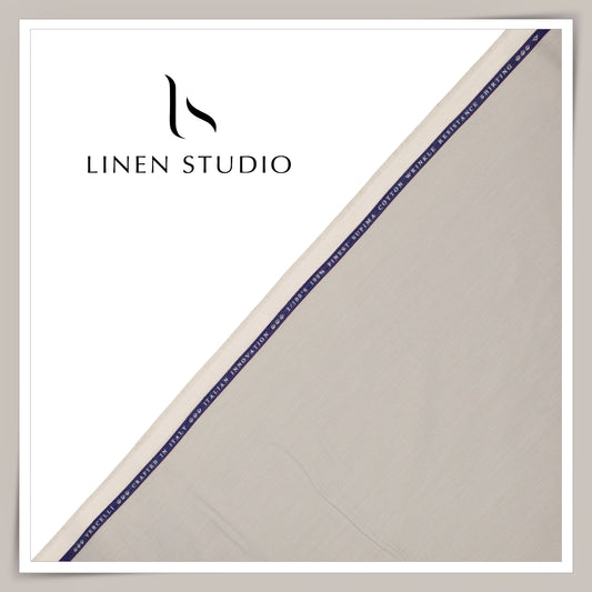 2/100's Finest Supima Cotton Shirting by Vercelli - Silk Grey Micro Stripes (Zoom In) (NEW)