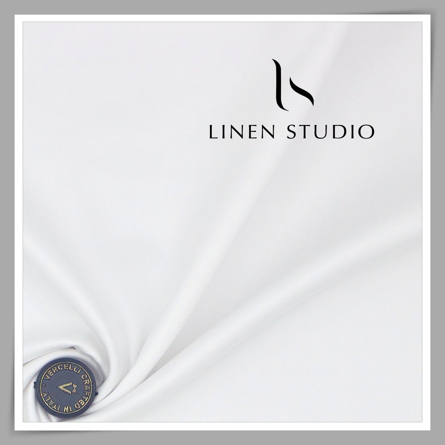2/100's Wrinkle Resistant Supima Cotton Twill Shirting by Vercelli - Pure White (NEW) (Most Selling)