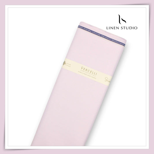 2/100's Wrinkle Resistant Supima Cotton Shirting by Vercelli - Light Lavender (NEW)