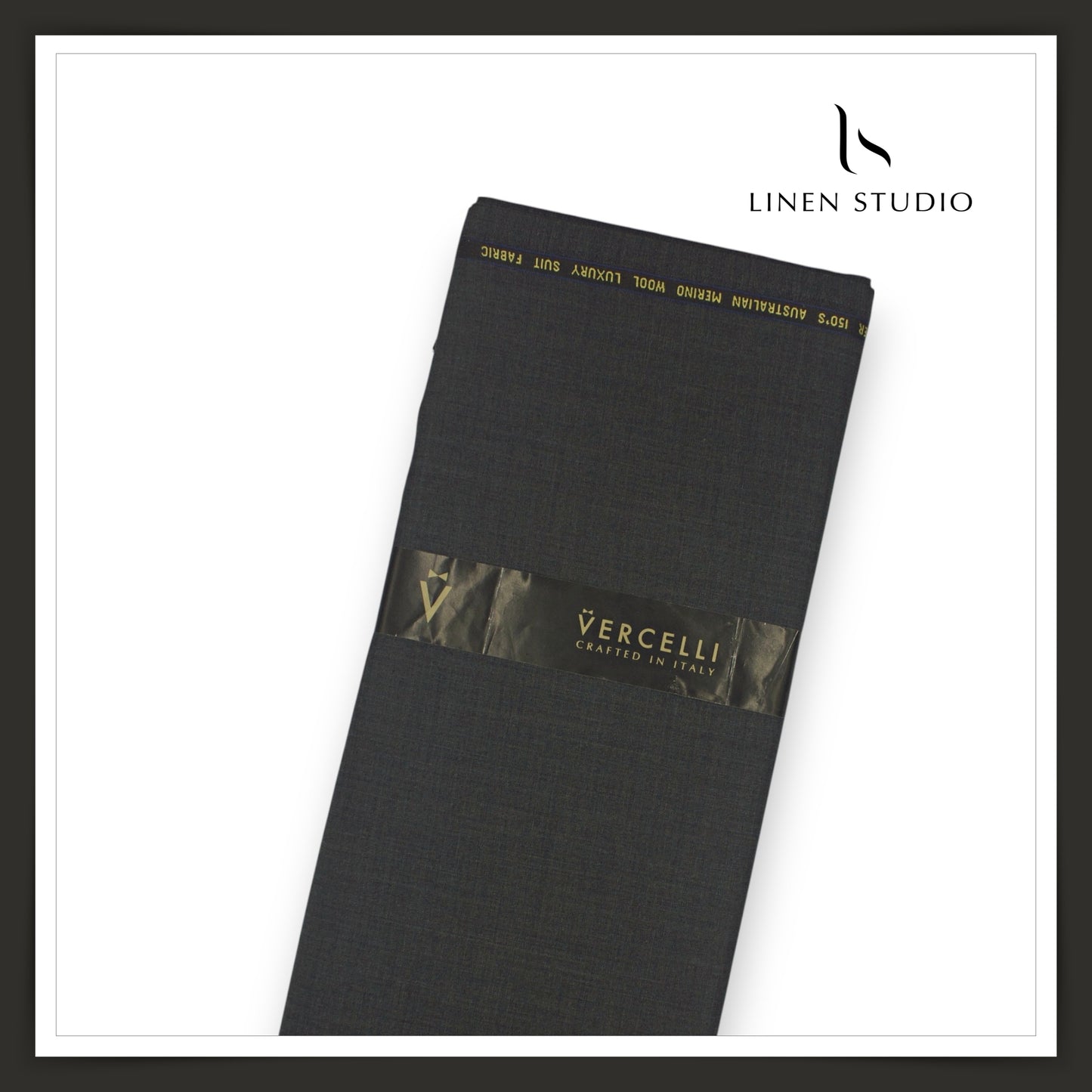 Super 150's Australian Merino Wool by Vercelli - Charcoal Grey (NEW)