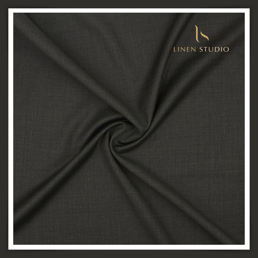 Super 150's Australian Merino Wool by Vercelli - Charcoal Grey (NEW)