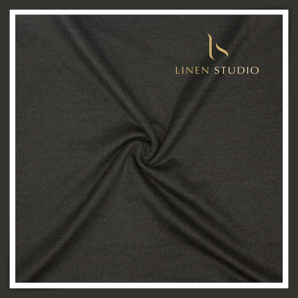 Vercelli Italy Cashwool Super 160’s Pure Australian Merino Wool Felted Suiting - Dark Charcoal Grey (NEW)