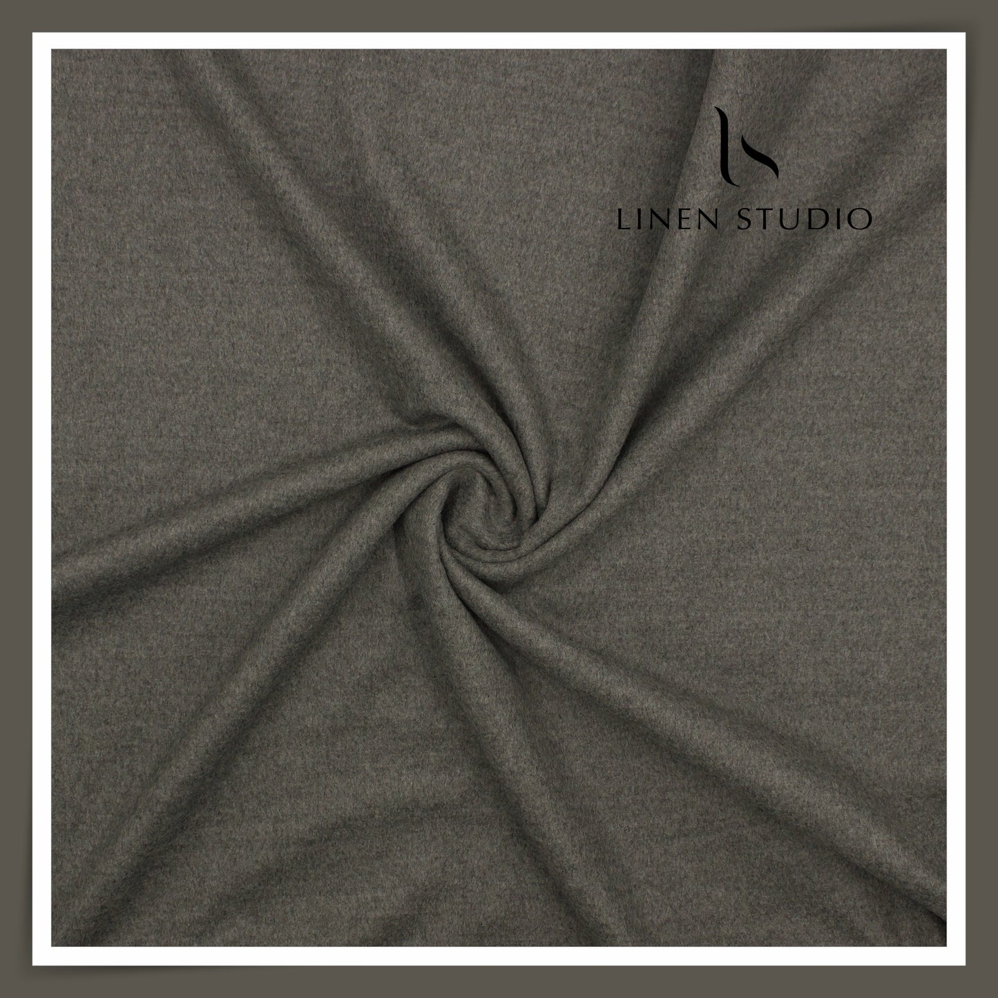 100% Pure 160's Australian Merino Wool by Vercelli - Milled Fuscous Grey (NEW)