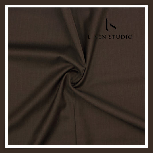 40 CM SUITING - 130'S AUSTRALIAN MERINO WOOL BY VERCELLI ITALY HERRINGBONE EB 105 (FLAT RATE)