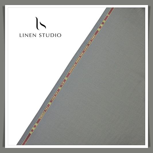 Super 110's Australian Merino Wool by Vercelli Italy - Natural Grey (NEW)