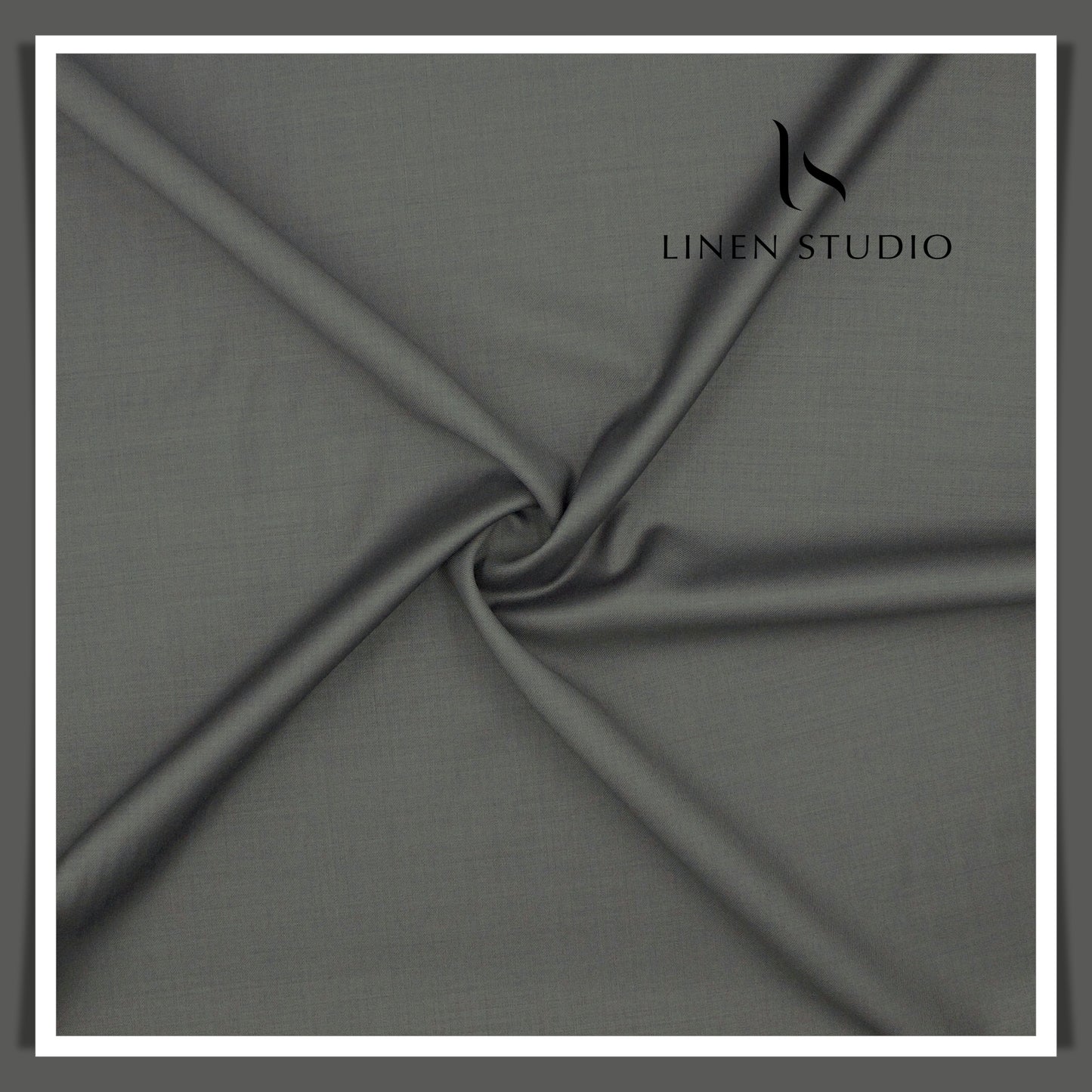 1.00 MTR SUITING END BIT - Super 110's Australian Merino Wool by Vercelli Italy - Natural Grey (FLAT RATE)