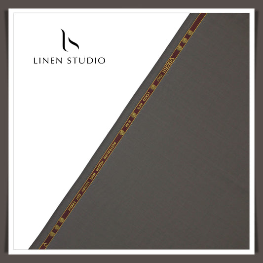 Super 110's Australian Merino Wool by Vercelli Italy - Gravel Grey (NEW)