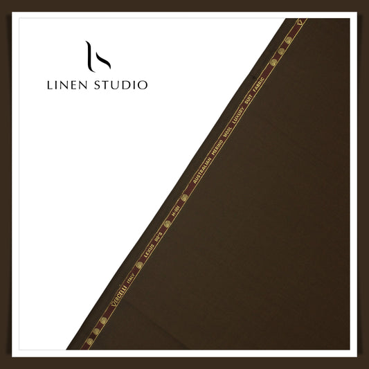 Super 110's Australian Merino Wool by Vercelli Italy - Birch Brown (NEW) (Last few mtrs)