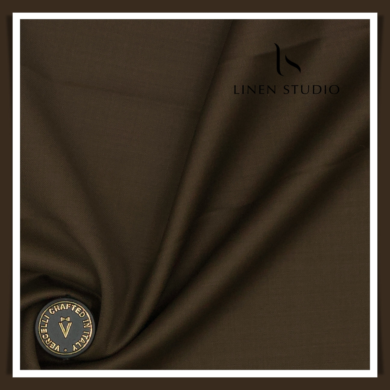 Super 110's Australian Merino Wool by Vercelli Italy - Birch Brown (NEW) (Last few mtrs)