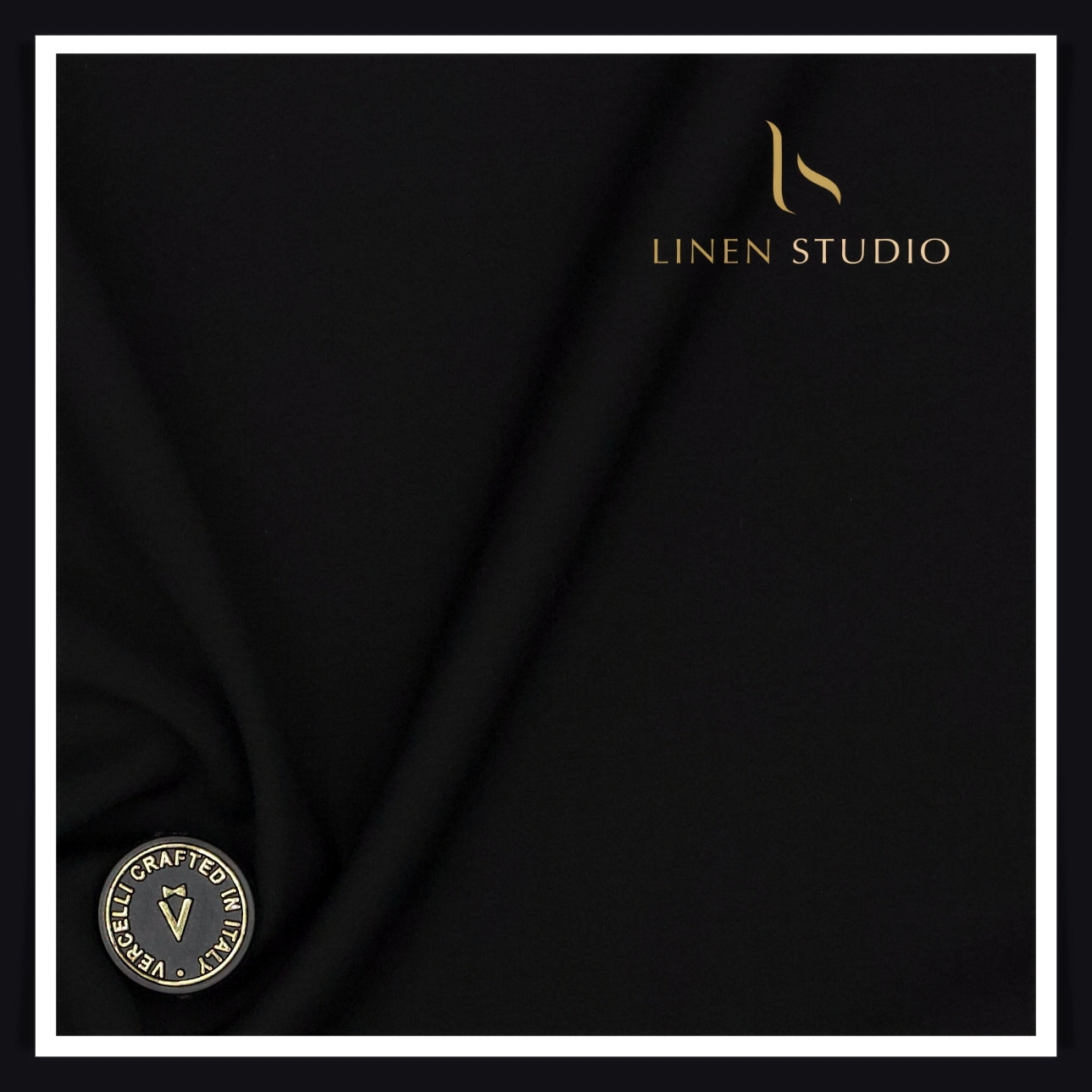 Super 160's Australian Merino Wool by Vercelli - Japan Black (Darkest)
