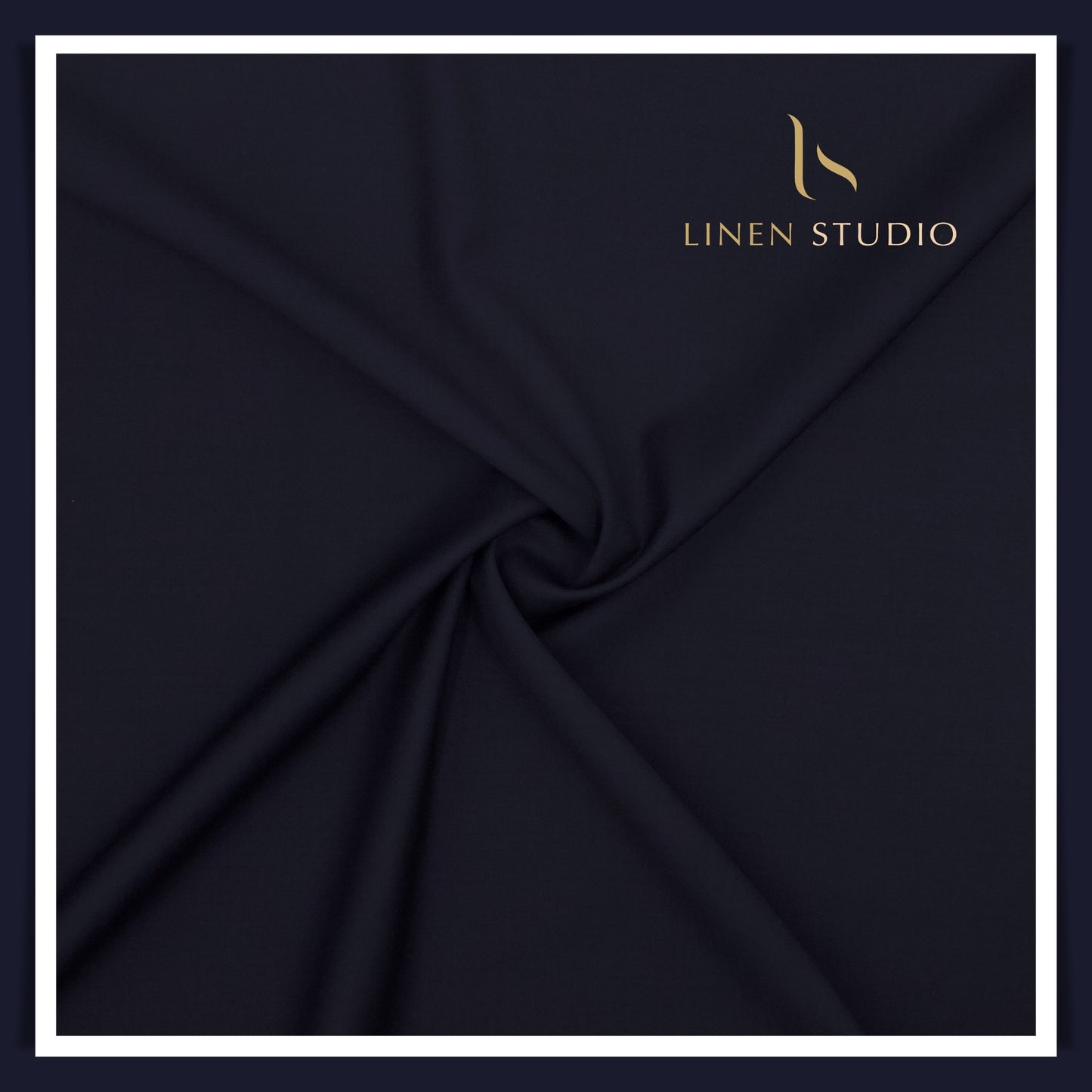 Super 160's Australian Merino Wool by Vercelli - Japan Navy Blue (Darkest)