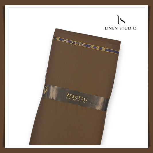 Super 120's Australian Merino Wool by Vercelli - Metallic Bronze (Highest Selling)