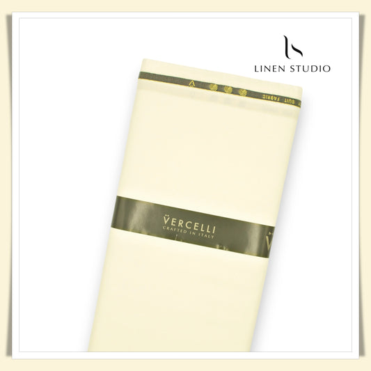 Super 120's Australian Merino Wool by Vercelli - Dark Cream (Fastest Seller)