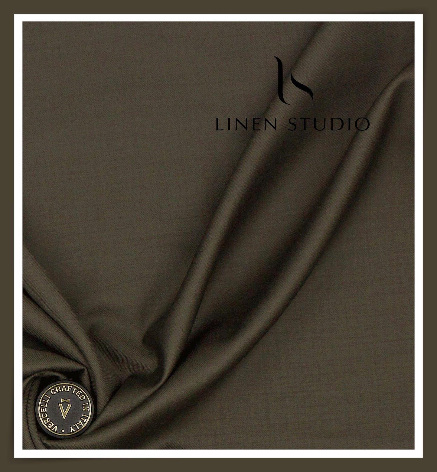 Super 120's Australian Merino Wool Suiting by Vercelli Italy - Taupe (NEW)