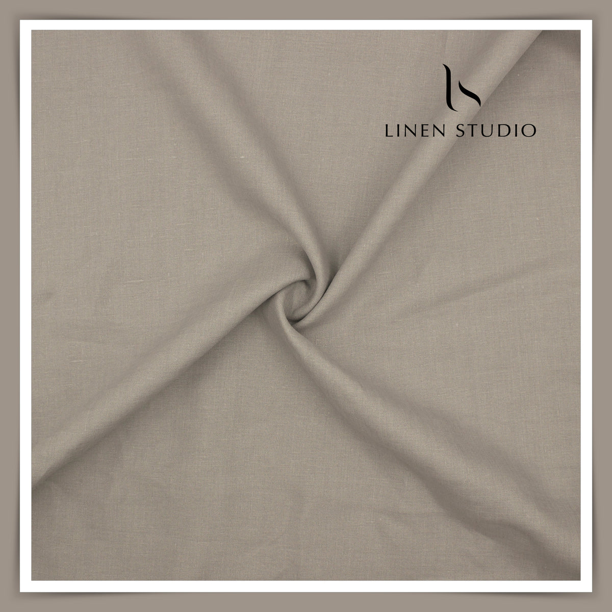 70 Lea Pure French Linen Shirting by Vercelli Italy - Dusty Grey (NEW) (Limited Stock)