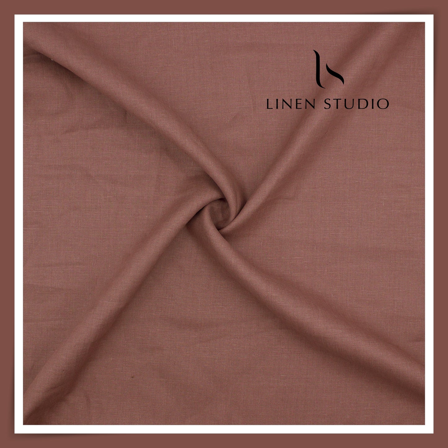 70 Lea Pure French Linen Shirting by Vercelli Italy - Chestnut Taupe (NEW) (Limited Stock)