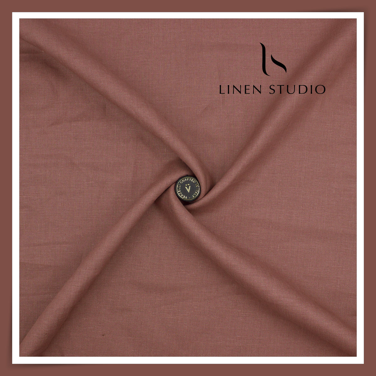 70 Lea Pure French Linen Shirting by Vercelli Italy - Chestnut Taupe (NEW) (Limited Stock)