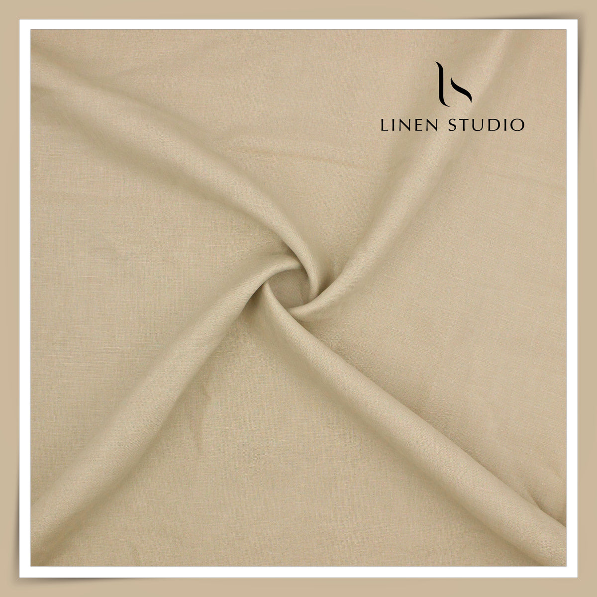 70 Lea Pure French Linen Shirting by Vercelli Italy - Coral Vanilla (NEW) (Limited Stock)